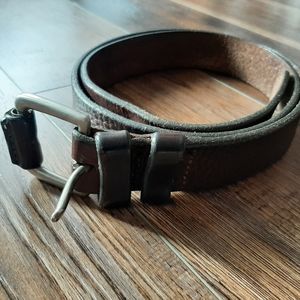 American Eagle brown leather jean belt men's 36-38